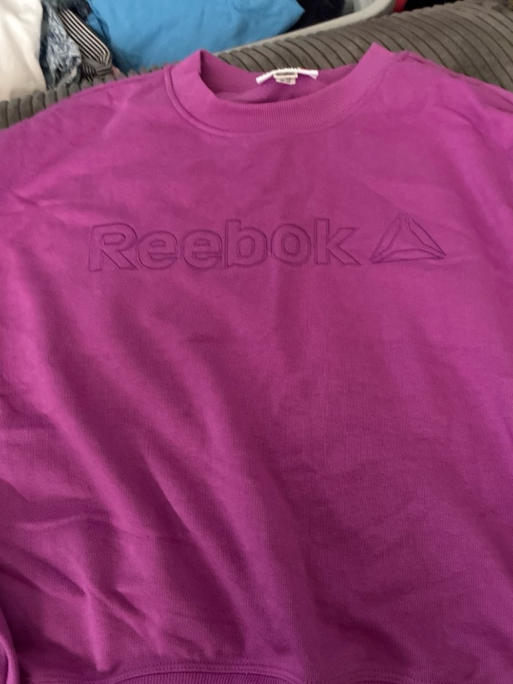 Reebok woman’s Purple Crewneck Sweatshirt